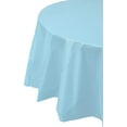 thumbnail image 3 of 84 in. Round Light Blue Party Table Cover (1), 3 of 5