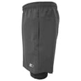 thumbnail image 3 of Short Starter para Hombre, Liso Doble Negro Talla CH, 3 of 4