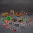 thumbnail image 4 of HEVIRGO 7/13Pcs Miniature Jouet Simulation PVC Éducatif Modèle d'Outils de Jardinage Jouet pour Enfants, 4 of 10