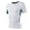 White, variant on Men's Compression T Shirt Casual Slim Fit Solid Sport Training Workout Tee Summer Fashion Short Sleeve Crewneck Top