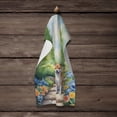 thumbnail image 4 of Shiba Inu Spring Path Kitchen Towel, 4 of 5