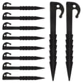 thumbnail image 1 of CRILSTYLEO 20Ud Estacas De Plástico Negro Para Jardín Y Camping Fijación Resistente Anti, 1 of 8