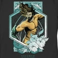 thumbnail image 2 of Women's Aquaman and the Lost Kingdom Floral Portrait Graphic Tee Black 2X Large, 2 of 4