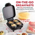 thumbnail image 3 of Egg Bite Maker DASH Deluxe Sous Vide Style con moldes de silicona, 3 of 7
