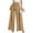 Khaki, variant on Patlollav Women'S Wide Leg Pants High Waist Adjustable Knot Loose Trousers Business Work Casual Pants