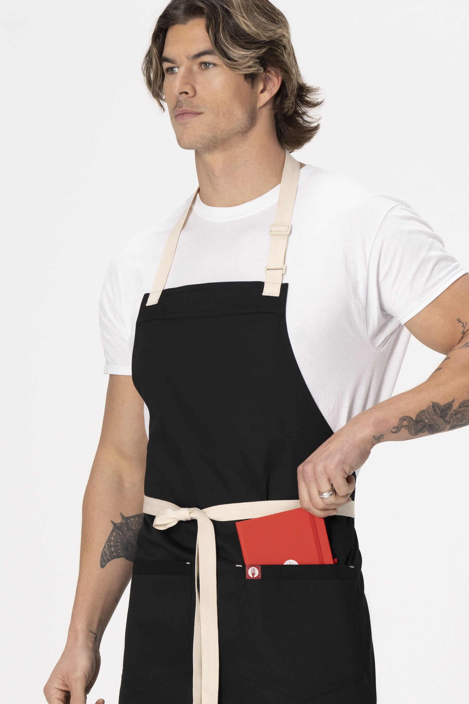 Chef Works Unisex Ridgewood Bib Apron (ABN07BLK0)