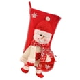 thumbnail image 4 of Medias navideñas Calcetines navideños para chimenea Adornos navideños de granja Portátiles muñeco de nieve de navidad, 4 of 9
