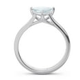 thumbnail image 4 of Diamond-Capitals 2.00 Carat Trillion Cut Aquamarine Gemstone Solitaire Ring Perfect Gift for Birthday Solid 18K White Gold Size 9.5, 4 of 7