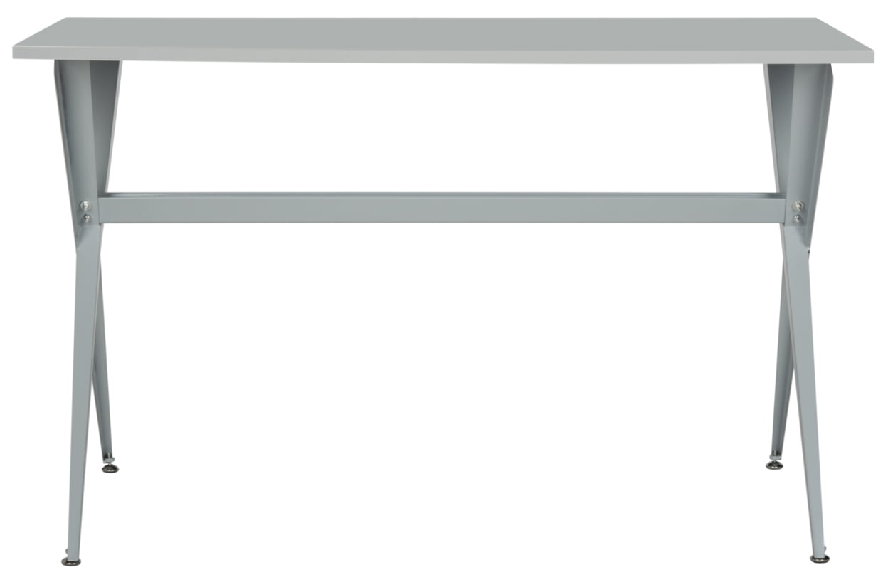 SAFAVIEH Chapman Modern Glam Cross Leg Writing Desk, Grey