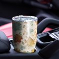 thumbnail image 4 of 30oz Autumn Fall Leaves Pattern Tumblers Stainless Steel Tumbler with Lid and Straw,Vacuum Insulated Double Wall Travel Tumbler Cups Mug with Cleaning Brush for Coffee,Tea, 4 of 7