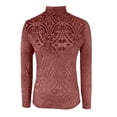 thumbnail image 5 of CONZONE Women's Velvet T-Shirts Long Sleeve T-Shirts for Women Trendy Floral Embroidery Soft Loose Fit 2026 Fashion Tops for Lady, 5 of 5
