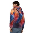 thumbnail image 4 of Naloa Vibrant Hummingbird Watercolor Art Men’s Hoodies, Zip up Hoodie, Sweatshirts,Hoodies for Men Sizes S-3XL-3X-Large, 4 of 5
