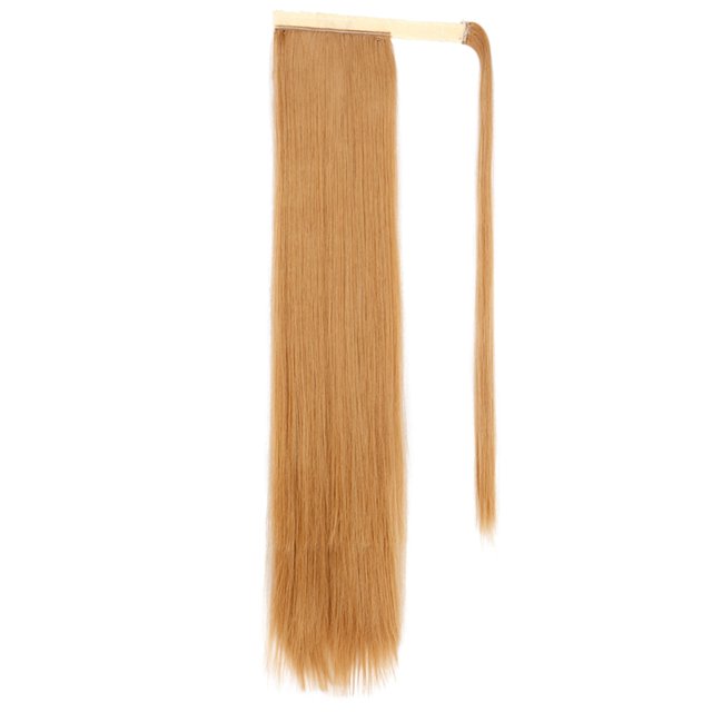 xiaxaixu Extensions de Cheveux Queue de Cheval Longue Naturelles Douces à Enrouler Droites à Clip pour Femmes