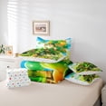 thumbnail image 6 of Feelyou Kawaii Gnome Kids Bedding Comforter Set 7pcs, Western St. Patrick's Day King Bedding Sets, Green Shamrock Reversible Bed Sheets, Ultra Soft Bedroom Decor, 6 of 8