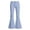 Light Blue, variant on Girls Comfortable Flare Leg Pants Soft Elastic Waist Wide Leg Easy Care Girls Pants Casual Daily Wear,Beige,120