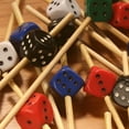 thumbnail image 2 of BambooMN Party Dice Toppers for Appetizers Cocktails Burgers Bamboo Skewer Picks - 4.7" (12cm) - Assorted - 100 Pieces, 2 of 5