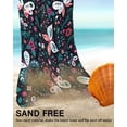 thumbnail image 6 of Yibo Beach Towel, Bath Sheets Towels for Adults Kid Baby, White Mandala Pattern on Black Quick Dry Absorbent Pool Towels for Honeymoon Travel Yoga, 6 of 7