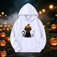 thumbnail image 4 of Grblisyd Girls Casual Long Sleeve Hoodies Cute Oversized Halloween Sweatshirt Tops with Kangaroo pocket, 4 of 6