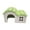 Green, variant on Hamster House Ventilated Design Pet Landscaping Leisure Hedgehog Hamster Villa Living Hut for Golden Bear Rat