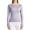 Gray, variant on Women Mulberry Silk Thermal Shirt Tops Long Sleeve Silk Baselayer Underwear Silk Blouse Undershirt