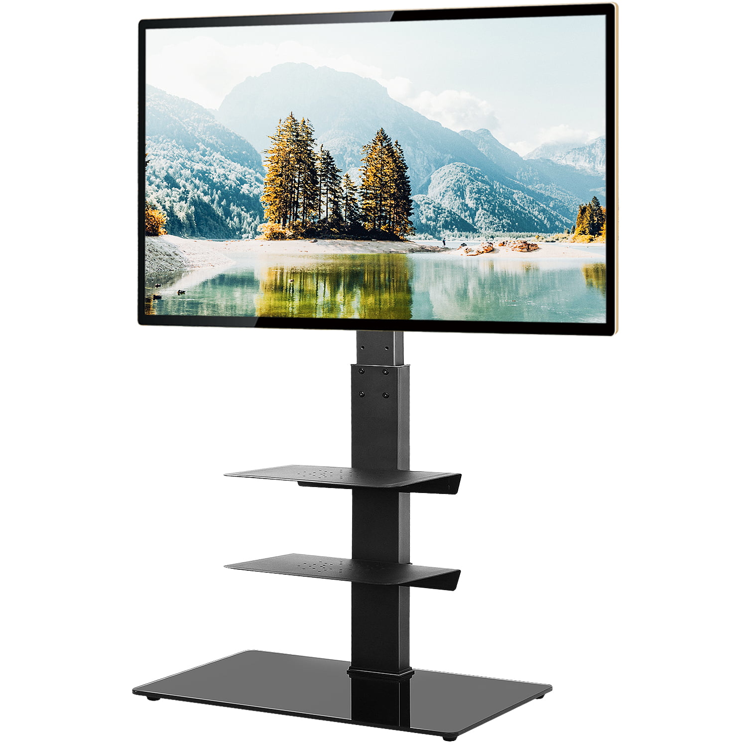 Rfiver Floor TV Stand with Swivel Mount Bracket for TVs up ...