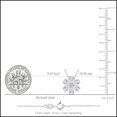 thumbnail image 4 of Dazzlingrock Collection 10K Solid White Gold Floral Pendant Necklace for Women with 18 inch Silver Chain 0.93 cttw, Pear (0.80 ct) & Round (0.13 ct) Lab Grown White Diamond, 4 of 5