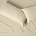 thumbnail image 4 of Brushed Microfiber Sheet Set, Extra Soft with Natural Texture, 4-Piece, King, Beige, 4 of 10