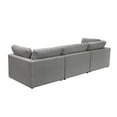 thumbnail image 5 of Kaelynn Sofa Gray Linen Upholstered 3-Seat, 5 of 8