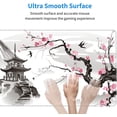 thumbnail image 4 of Japanese Cherry Blossom Gaming Mouse Pad Non-Slip Rubber Base 31.5×11.8 with Stitched Edges Waterproof Pads Computer Gaming Mousepads for Work Game Office Home, 4 of 6