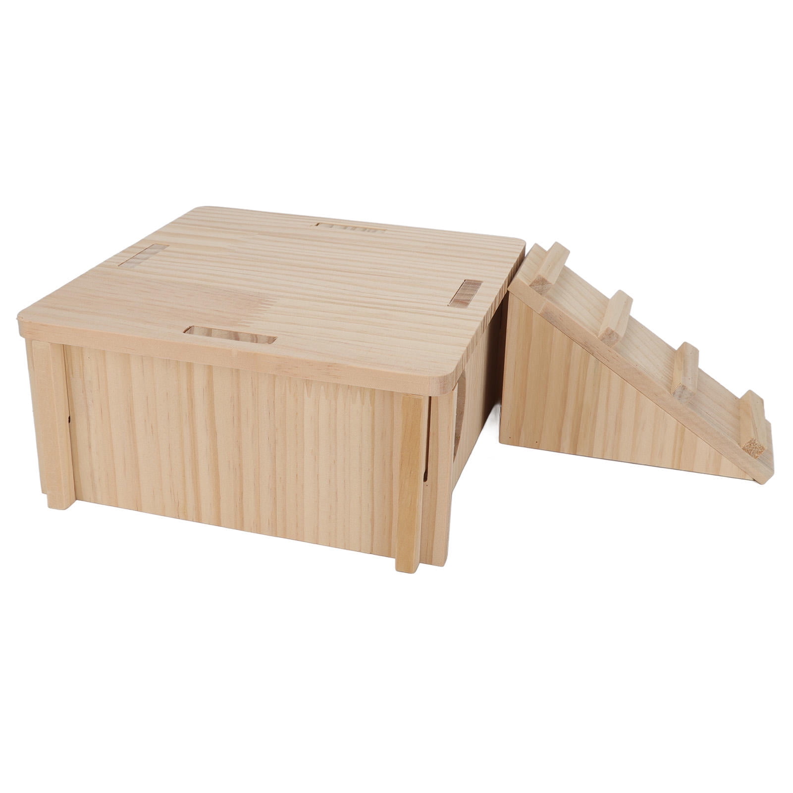 Suodoka Premium Wooden Hamster Hideout with Ladder – Durable, Multi‑Use Pet House for Hamsters, Rabbits & Small Pets