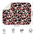 thumbnail image 2 of 2 Pcs Daisy Flower Dish Drying Mat - 18 X 24 Inch Absorbent Microfiber Kitchen Counter Mat – Quick-Dry Dish Rack Alternative, Dish Drying Pad for Dishes, Cups, Utensils, Pots & Pans, 2 of 3