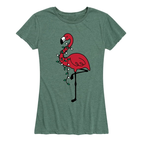 Instant Message - Holiday Flamingo Short Sleeve Graphic T-Shirt