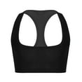 thumbnail image 4 of Yartina Men's Short Solid Sleeveless Y Back Muscle Half Tank Top T-Shirts Sports Bras for Men Black XXL, 4 of 6