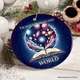 thumbnail image 4 of I&rsquo;m in a Different World Unique Book Lover Ornament, Book Club Christmas Gift, 4 of 6