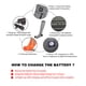 thumbnail image 5 of Calcetines Calefactables Eléctricos TFixol Gris con Enchufe US Mediano, 5 of 8
