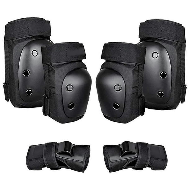 6Pcs Adult/Youth Knee Pads Elbow Pads Wrist Guards Protective Gear Set for Multi Sports Skateboarding Skating Cycling L