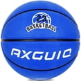 thumbnail image 1 of Baloncesto AXGUIQ, talla 5, juvenil, 27.5 pulgadas, goma azul, 1 of 8
