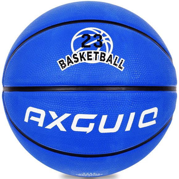 Baloncesto AXGUIQ, talla 5, juvenil, 27.5 pulgadas, goma azul