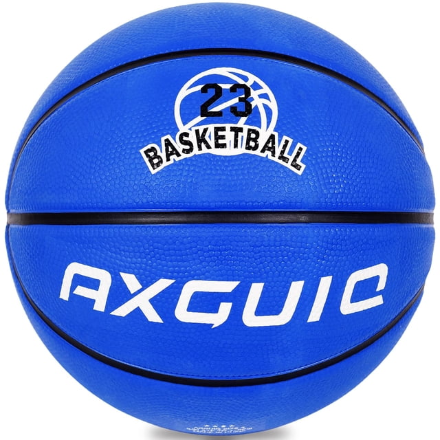Baloncesto AXGUIQ, talla 5, juvenil, 27.5 pulgadas, goma azul