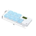 thumbnail image 3 of SSZMDLB under $5 Smart Pill Dispenser, 7 Day Medication Organizer with Alarm, Weekly Pill Case Travel Box, Electronic Timer for Vitamin Storage, Automated Reminder System for Health Management, 3 of 8