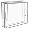 thumbnail image 1 of Collwait 2 Pack Serving Tray with Handles, Clear Acrylic Tray for Serving Food, Large Outdoor Food Trays for Eating, Lucite Acrylic Trays for Appetizer, Pizza, Fruit, 1 of 9