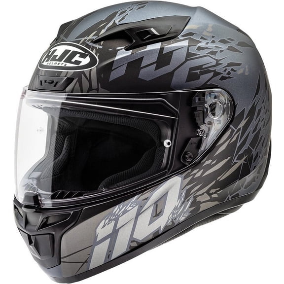HJC i10 Pitfall Motorcycle Helmet Gray/Silver 4XL