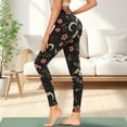 thumbnail image 3 of Renewold Butterfly Flower Leaf Moon Womens Leggings with Pockets High Waist Hip Lift Tummy Control Pocket Yoga Pants Buttery Soft Stretchy Workout Yoga Pants with Plus Size, 3XL, 3 of 8