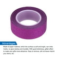thumbnail image 4 of Uxcell 4 Pcs 0.6" x 11 Yards Glitter Washi Tape Rose Red Crafting Tape Glitter Masking Tape Decorative Tape Self Adhesive Stick, 4 of 6