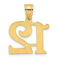 thumbnail image 3 of 14k Yellow Gold Polished Finish Number 12 Charm Pendant, 3 of 4
