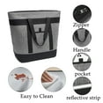 thumbnail image 2 of Cooler Bag Large Insulated Reusable Grocery Bag Transport Cold Hot Food Apply to Delivery Bag Travel Picnic Cooler 20"×8"×15" Gray, 2 of 7