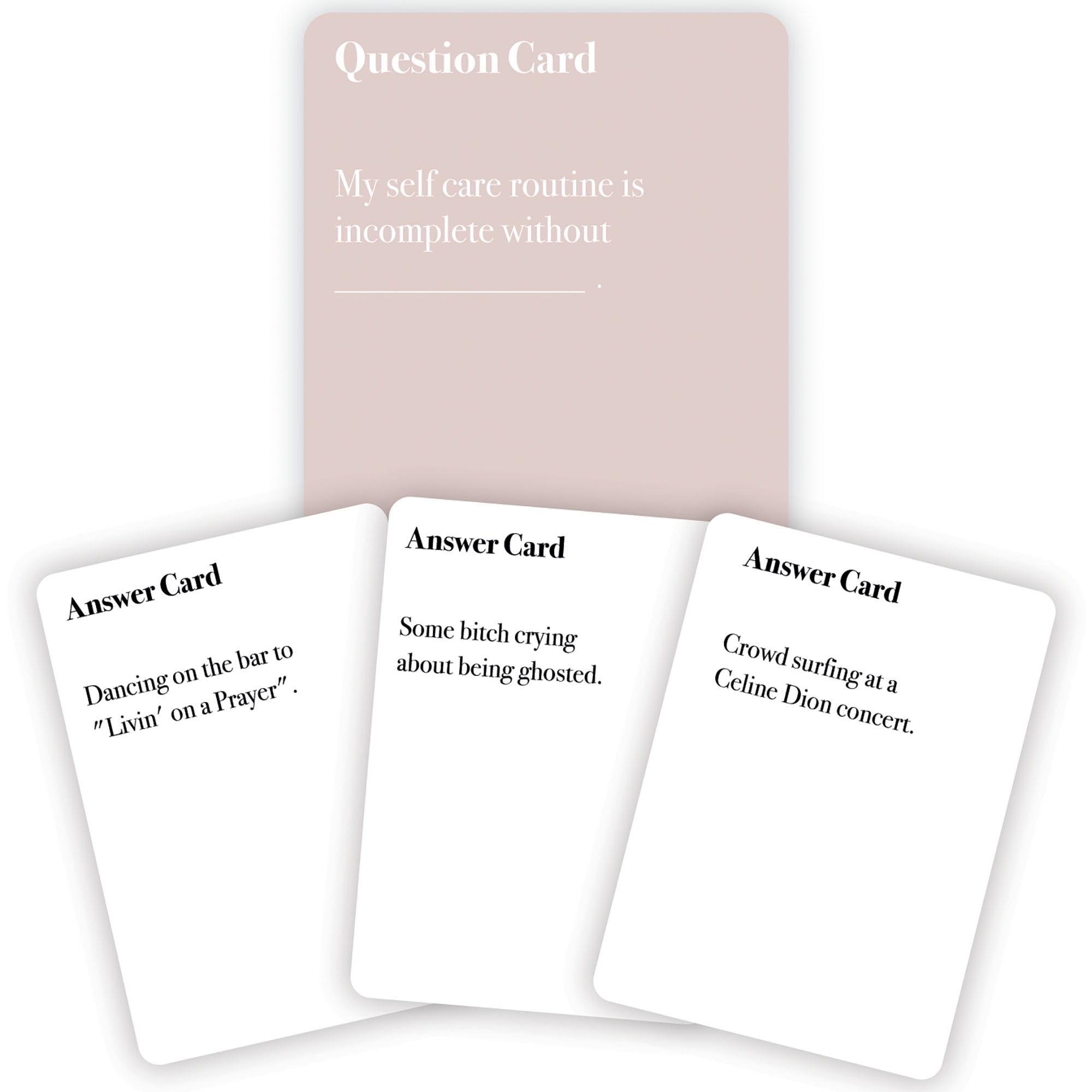 Basic AF: Base Pack - Fitz Games, A Card Game For The Girls Night, The Perfect Bachelorette Party Game, Get To Know Your Friends, Best Played In A Group Of 4-10 People, Ages 17+