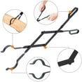 thumbnail image 5 of Pinces à Bois, Fer Forgé Renforcé pour une Résistance Supplémentaire, Finition Résistante à la Rouille, Pinces de Cheminée pour Usage Intérieur/extérieur, Design Ciseaux Exclusifs, Se Plie pour Rangement, 5 of 5