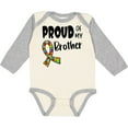 thumbnail image 3 of Inktastic Proud of my Brother Autism Awareness Puzzle Piece Ribbon Boys or Girls Long Sleeve Baby Bodysuit, 3 of 5