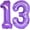 Purple 13, variant on Number 14 Purple Balloons 40 Inch Giant Purple 14 Number Foil Helium Balloons for 14th Purple Birthday Party Supplies 41st Anniversary Events Decorations